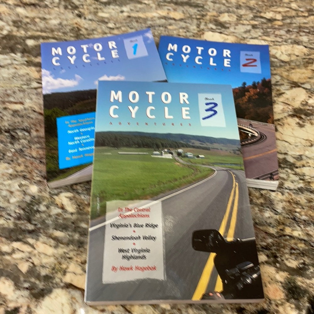 NWT 3PC Motor Cycle Adventures Book Set